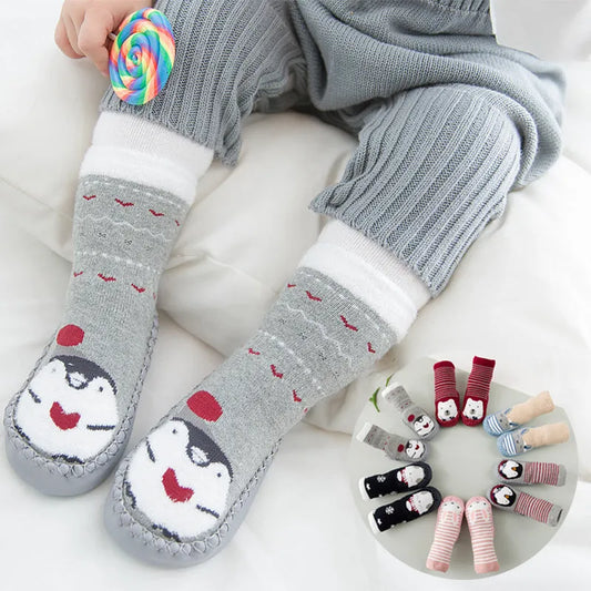 New winter plush, Terry BABY TODDLER SOCKS, skid proof floor socks for children - Enfance-Heureuse
