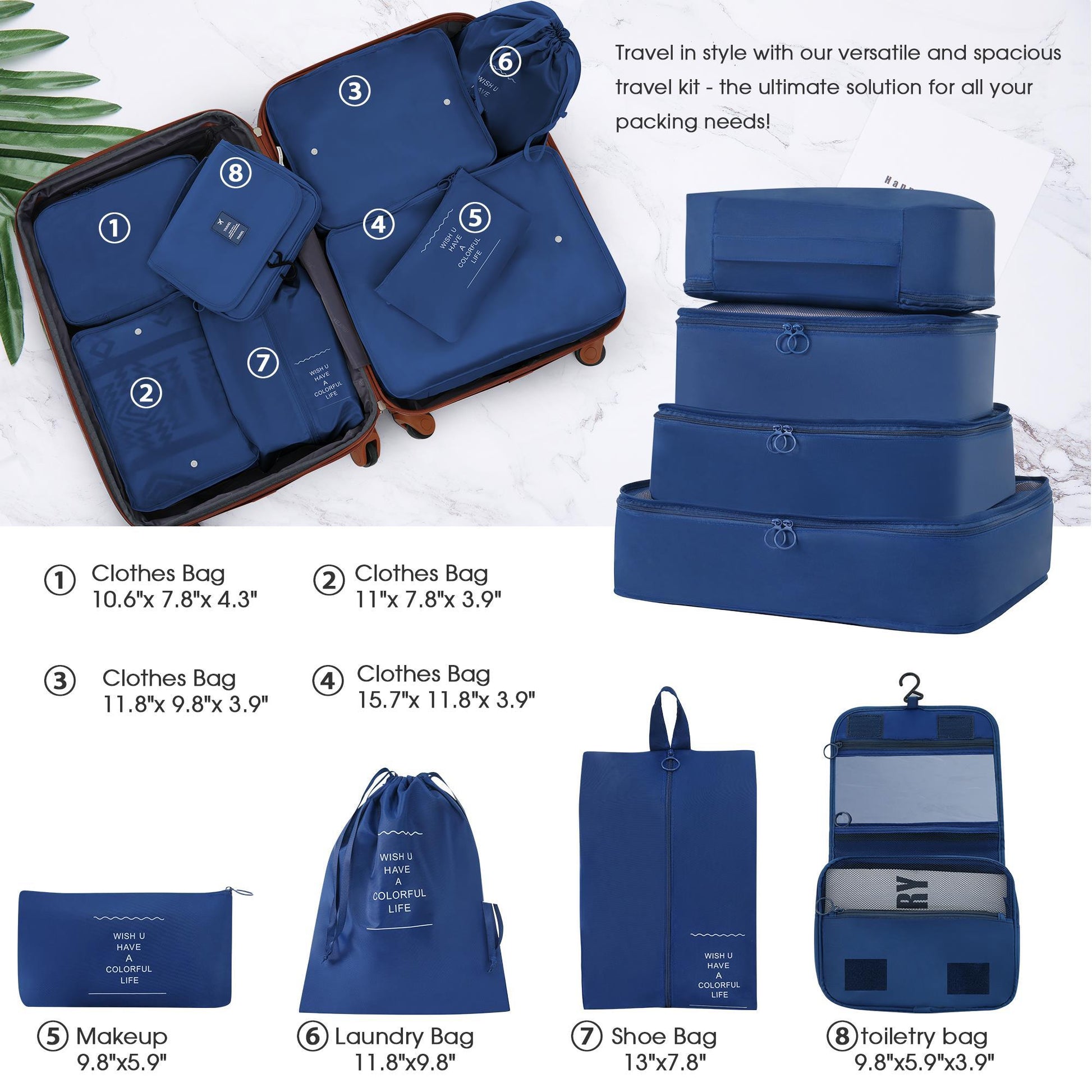 Hardshell Suitcase Set Of 4 Pieces, Lightweight 16 Inches, 20 Inches, 24 Inches, 28 Inches, Luggage Box - Enfance-Heureuse