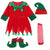 Christmas Children's Elf Dress Suit Costume - Enfance-Heureuse