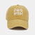 Cotton Worn Looking Washed-out Letter Embroidered Baseball Cap