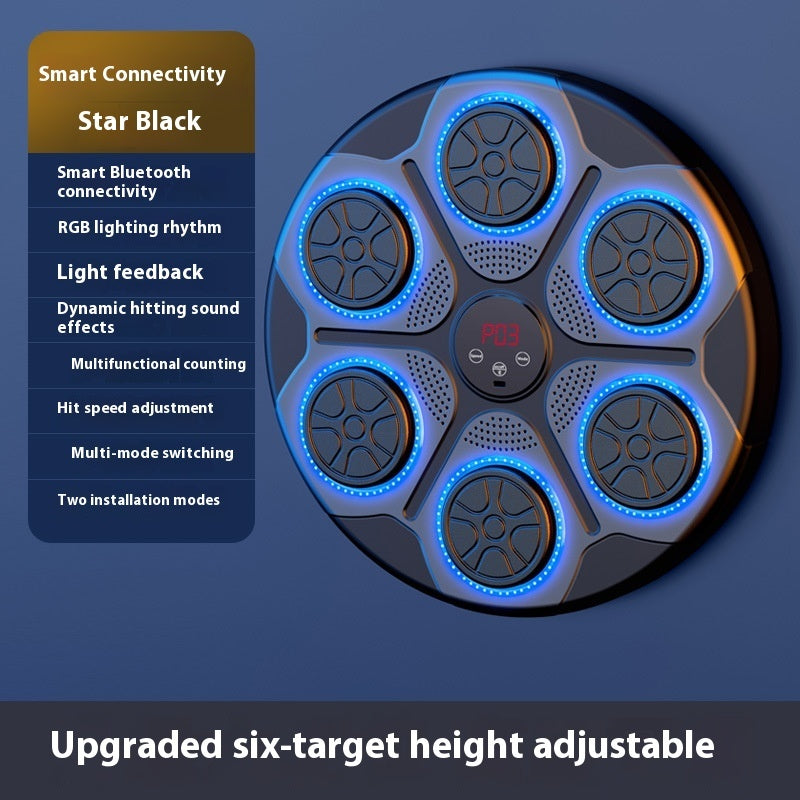 Music Boxing Machine Household With RGB Light Bluetooth-compatible Adults Mode Speed Adjustable For Indoor Kickboxing Karate Fitness Home - Enfance-Heureuse