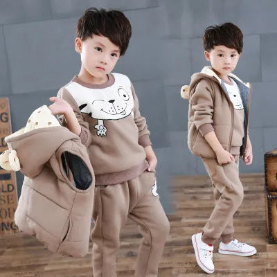 Three-piece fleece sweater - Enfance-Heureuse