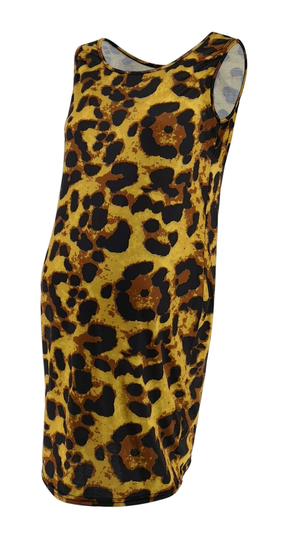 Leopard Dress Summer Sleeveless Pregnant Women - Enfance-Heureuse
