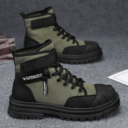 Shell Toe Thick Bottom Work Shoes Men's Boots - Enfance-Heureuse