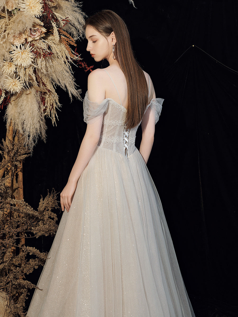 Star Sky Dress Skirt Slim Off Shoulder - Enfance-Heureuse