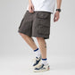 Multi-pocket Straight Casual Loose Zipper Cargo Shorts Men's Five-point Pants - Enfance-Heureuse