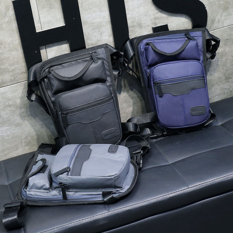 Men Waterproof Nylon LegsBag Thigh Hip Bags Fanny Pack Fashion - Enfance-Heureuse