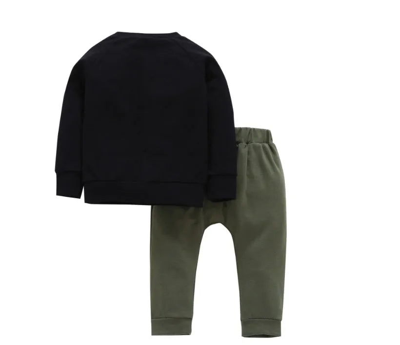 spring and summer new ins boys suit letters male baby in the children's suit Amazon explosion models - Enfance-Heureuse