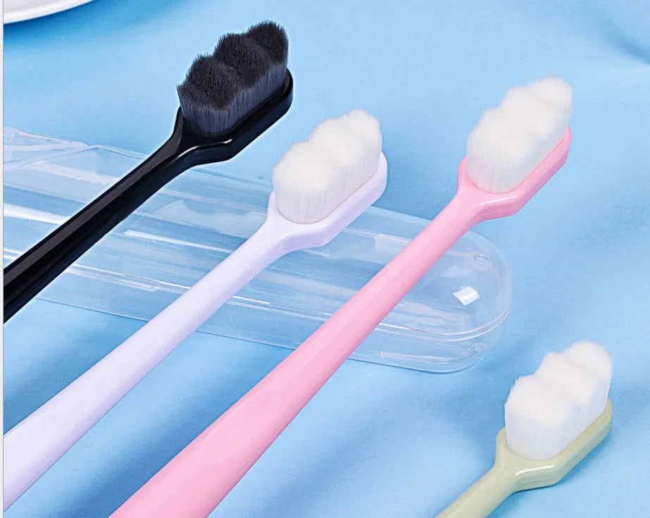 Ultra-fine Toothbrush Super Soft Bristle Deep Cleaning Brush Portable For Oral Care Tools Teeth Care Oral Cleaning Travel - Enfance-Heureuse