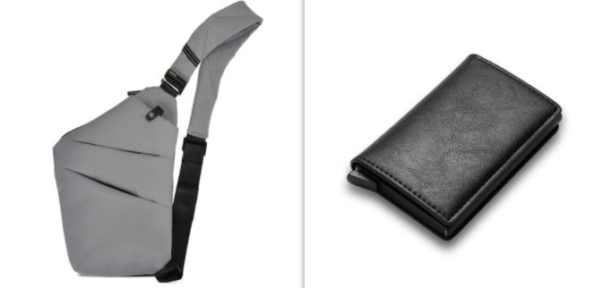 Sacs de poitrine en toile pour hommes et femmes, portés sur une épaule