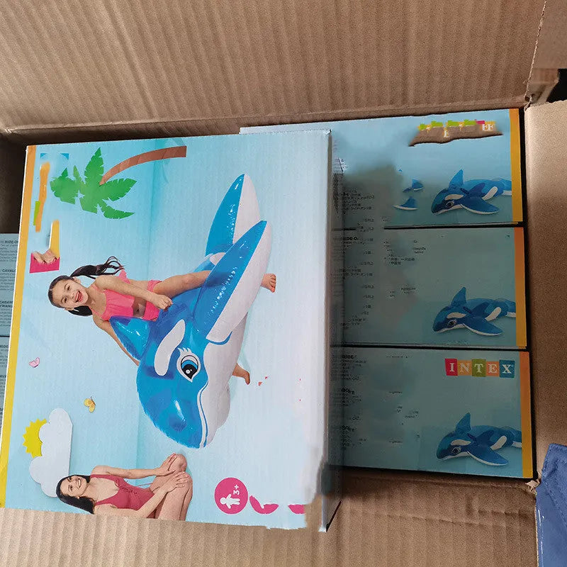 Transparent Blue Whale Ride On Water Toys - Enfance-Heureuse