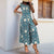 European And American Jumpsuit Printed Wide Leg Jumpsuit