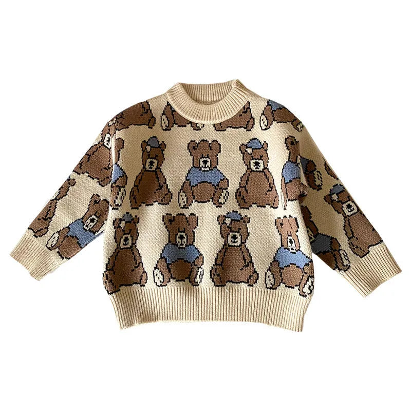 Nouveau Enfants de Vêtements Ours Chandail de Bande Dessinée Unisexe - Enfance-Heureuse