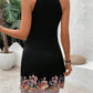 Floral Halter Neck Mini Dress - Enfance-Heureuse