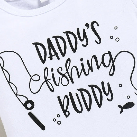 Boys Letter Print Short Sleeve Suit - Enfance-Heureuse