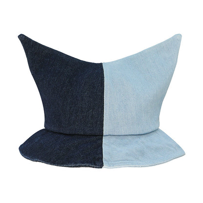 Fashion Colorblock Bucket Hat Personalized Minority Dubin Ear Sun Hat