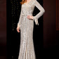 Temperament Banquet Ladies Sequined Annual Meeting Host Long Evening Dress - Enfance-Heureuse