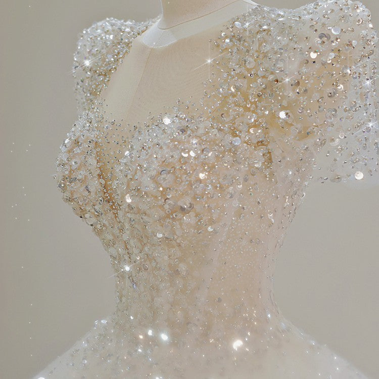 New Bridal Main Yarn Large Trailing Tail At Large Princess Senior Texture Small Out Of Doors Yarn - Enfance-Heureuse