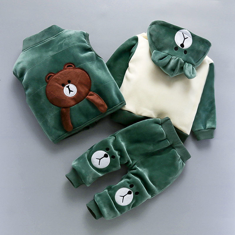 Three-piece Set Of Baby Clothes For Children And Children - Enfance-Heureuse
