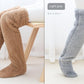 Over Knee High Fuzzy Long Socks Winter Warm Cold Leg Knee Joint Cold-proof Stockings Home Floor Sleeping Socks - Enfance-Heureuse