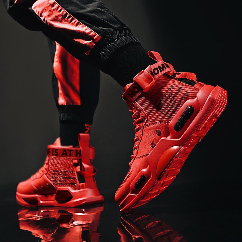 Martin Boots Motorcycle Black Work Shoes - Enfance-Heureuse