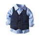 Boys' dress suit British gentleman four-piece suit - Enfance-Heureuse