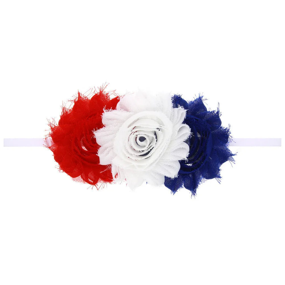 Children's Striped Rose Headband - Enfance-Heureuse