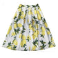 European And American Vintage Printed Floral Skirt - Enfance-Heureuse