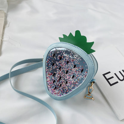 Summer Children's Pineapple Strawberry One Shoulder Jelly Bag - Enfance-Heureuse