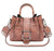 Double Leather Bucket Bag Handbag - Enfance-Heureuse