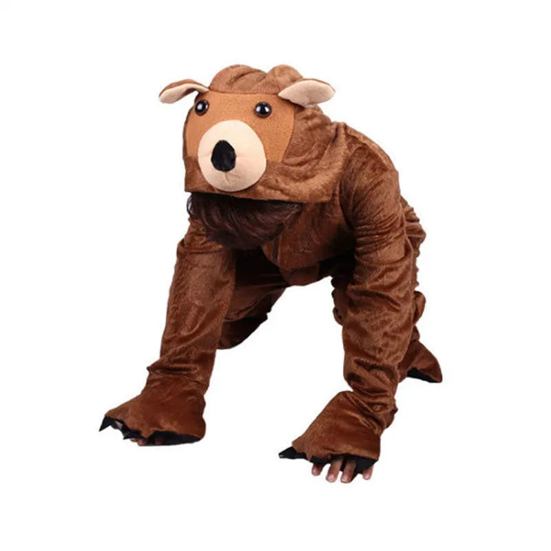 Children's Animal Brown Bear Modeling Costume Props - Enfance-Heureuse