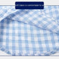 Children's Cotton Blue Short-sleeved Shirt Fashion Casual Short-sleeved Plaid Shirt - Enfance-Heureuse