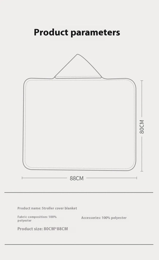 Baby Stroller Windproof And Warm Blanket - Enfance-Heureuse