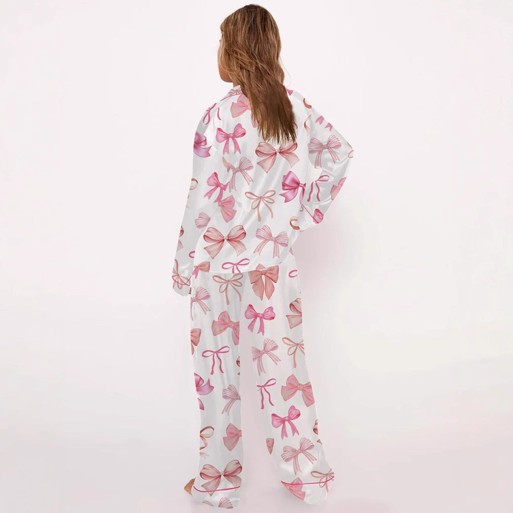 Printed Cute Pajamas Suit Long-sleeve Suit Suit Ladies - Enfance-Heureuse