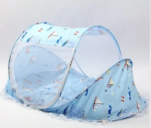 Pliable Bébé Moustiquaire Avec Oreiller + Net 2 pièces Ensemble - Enfance-Heureuse