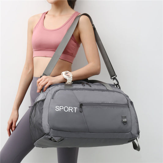 Luggage Bags For Women Handbag Oxford Men's Fitness Gym Shoulder Bag Waterproof Sports Travel Backpack With Shoes Compartment - Enfance-Heureuse