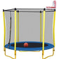 5.5FT Trampoline For Kids -65 Outdoor & Indoor Mini Toddler Trampoline With Enclosure, Basketball Hoop And Ball Included - Enfance-Heureuse