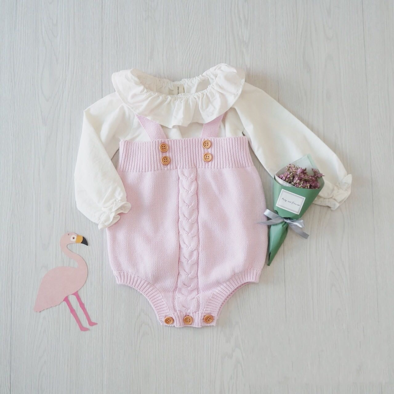 Knitted baby onesies - Enfance-Heureuse