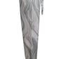 Ladies' Contrasting Printed Waist Strap Details, Loose Pleated Casual Style Wide Leg Pants - Enfance-Heureuse