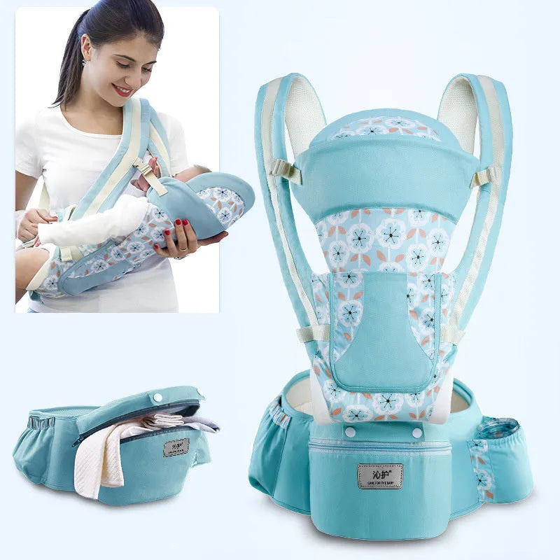 Ergonomique Porte-Bébé Infantile Bébé Siège Pour Hanche Hipseat Transporteur 3 Dans 1 Avant Face Ergonomique Kangourou Bébé Wrap Sling - Enfance-Heureuse