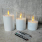 Electroplated Glass LED Electronic Candle Lights Wholesale Rechargeable - Enfance-Heureuse
