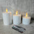 Electroplated Glass LED Electronic Candle Lights Wholesale Rechargeable - Enfance-Heureuse