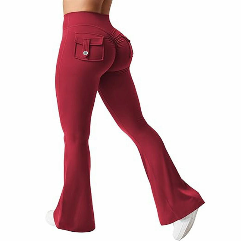 Pantalon cargo taille haute élastique pour femme, idéal pour l'été, le sport, le yoga, la course à pied, le levage des hanches
