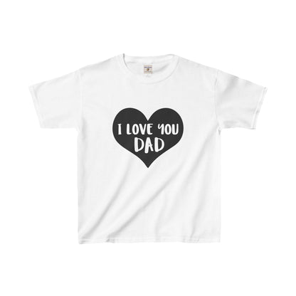 I Love You Dad Kids Tee, Father’s Day Gift, Cute Kids T-Shirt, Family Matching Tee, Gift for Dad from Kids, Birthday Present - Enfance-Heureuse