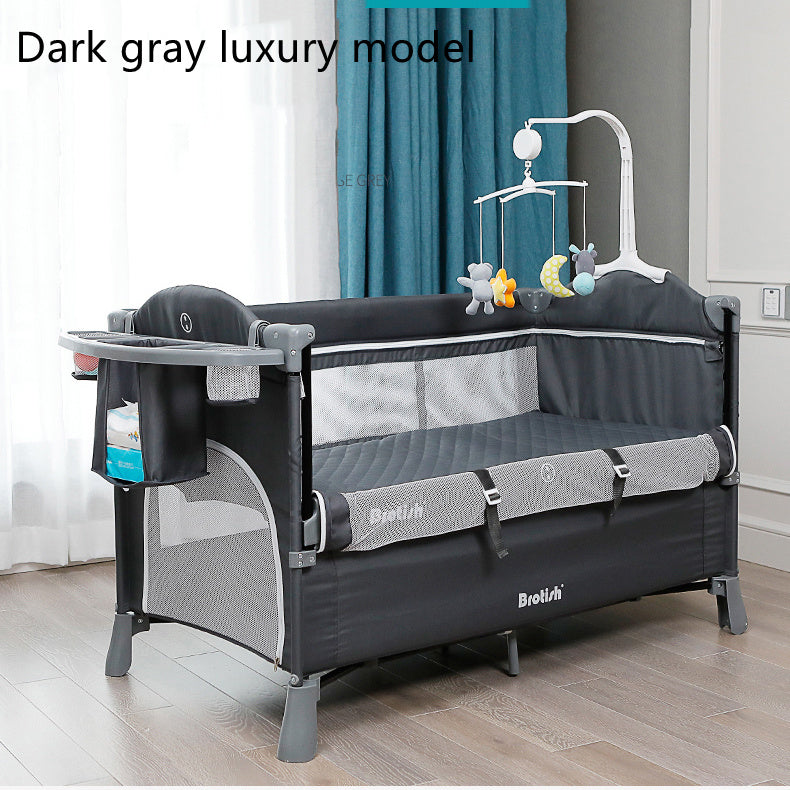 Multifunctional Baby Cot Splicing Large Bed Movable - Enfance-Heureuse