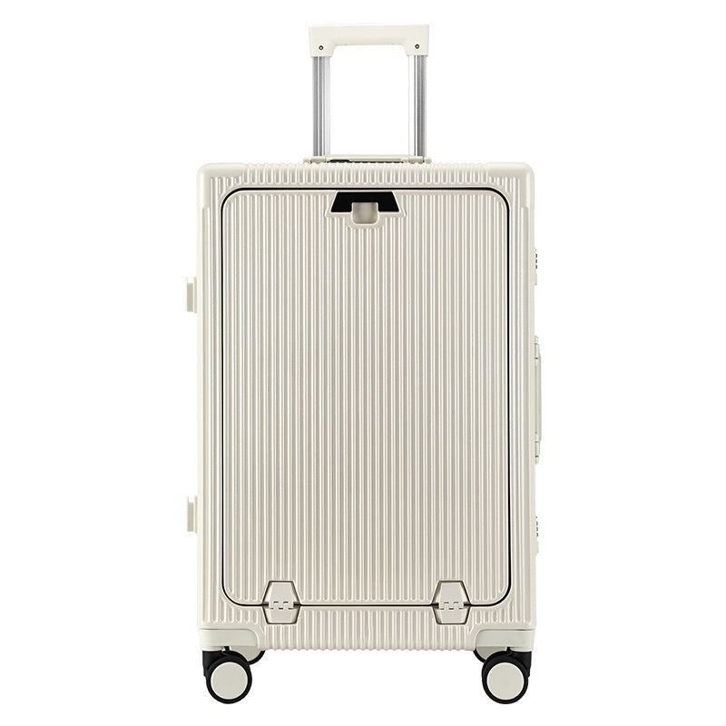Trolley Aluminum Frame Large Capacity Front Opening Luggage - Enfance-Heureuse