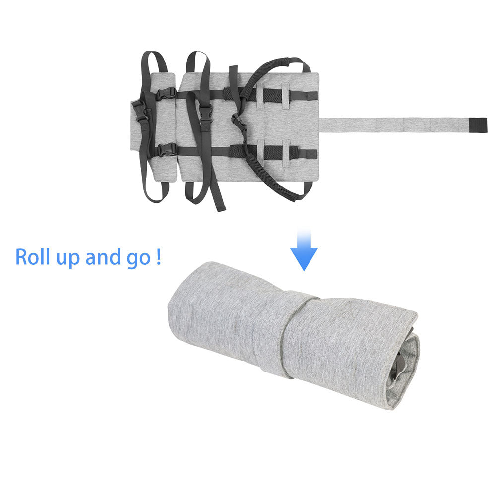 Travel Harness Seat - Fabric Baby Portable High Chair For Travel - Travel High Chair Seat Sack - Portable Baby Seat With Safety Harness - Enfance-Heureuse