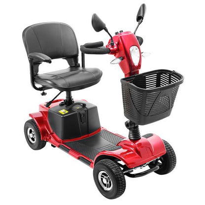 4-wheel Electric Scooter With Basket And Extended Battery - Banned Temu - Enfance-Heureuse
