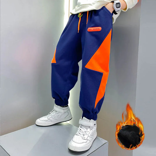 Fashion Big Boys And Girls All-in-one Fleece Trousers - Enfance-Heureuse