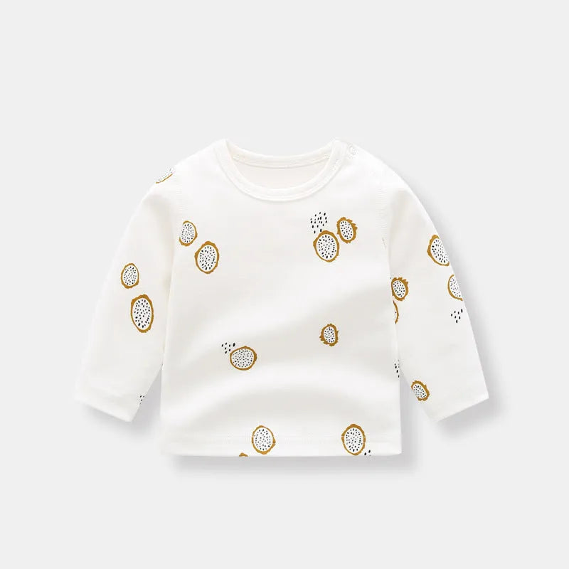 T-shirt à manches longues en coton biologique pour garçons - Enfance-Heureuse